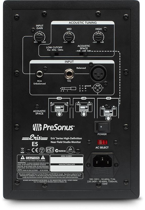 ERIS E5 Studio Monitors - Bi-amped Pair – ness music